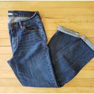Old Navy Women's Dark Wash Rigid Boyfriend Jeans Size 2